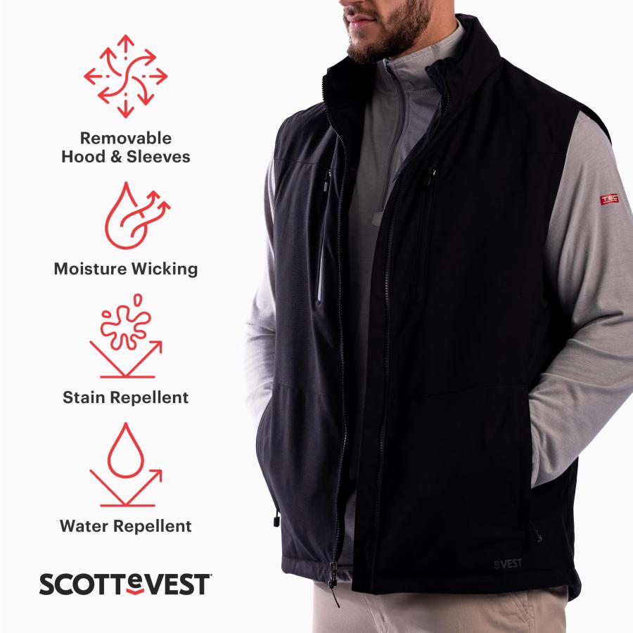 【並行輸入品】SCOTTeVEST APPAREL メンズ US サイズ: XXX Large カラー: ブラック SCOTTeVEST Revの画像
