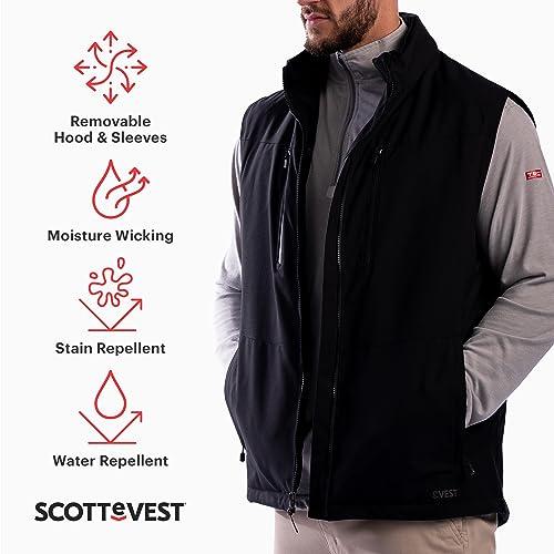 【並行輸入品】SCOTTeVEST APPAREL メンズ US サイズ: XXX Large カラー: ブラック SCOTTeVEST Revの画像