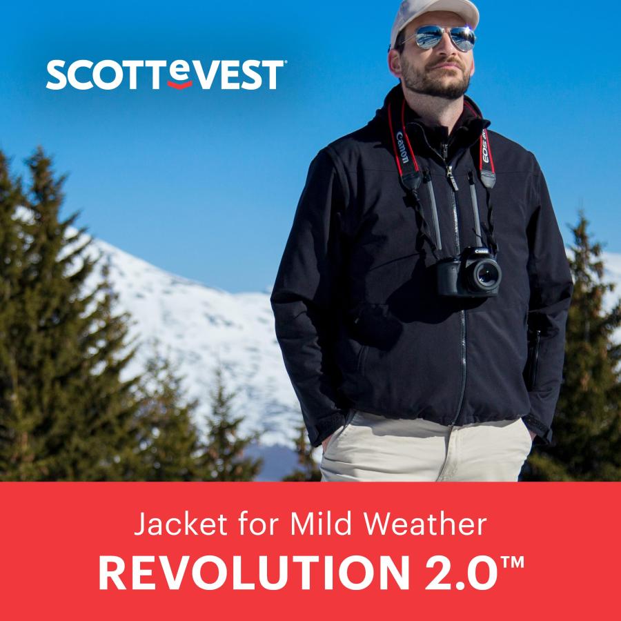 【並行輸入品】SCOTTeVEST APPAREL メンズ US サイズ: XXX Large カラー: ブラック SCOTTeVEST Revの画像