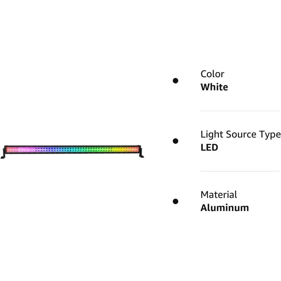 【並行輸入品】Nicoko Straight 50inch 288w Offroad Led Light Bars Installed Chasingの画像