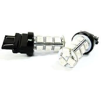 【並行輸入品】LEDIN 2x Red High Power 18 SMD LED DRL Daytime Running Light 3157 31の画像