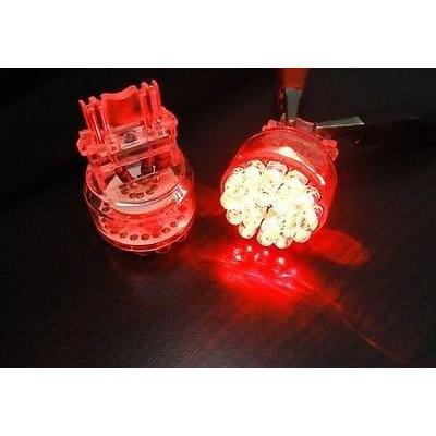 【並行輸入品】LEDIN 2 Pcs of RED 3156 24 SMD LED Parking Light 3157 3457 3057　_3