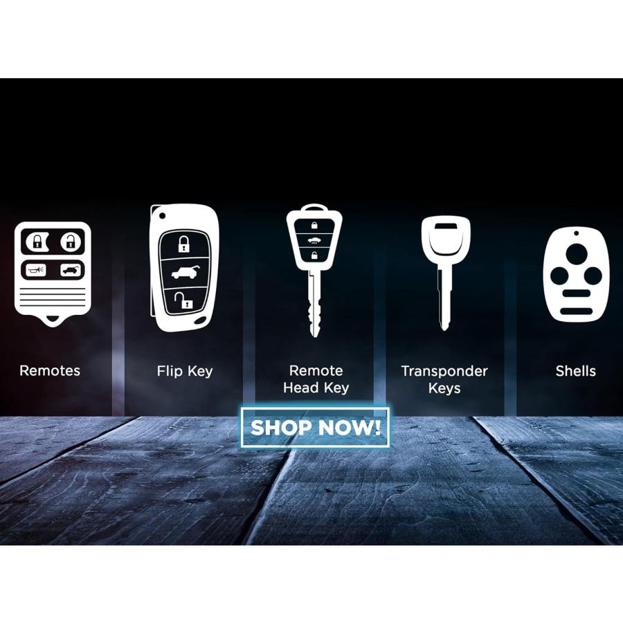 【並行輸入品】KeylessOption キーレスエントリー リモートカーキーフォブキー シボレー トレイルブレイザー GMC エンボイ (2個パックの画像