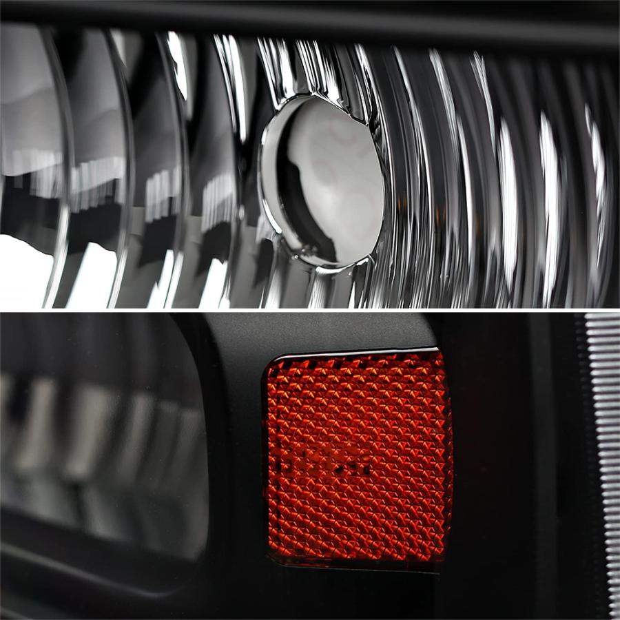【並行輸入品】Spec-D Tuning 2LH-F250991PCJM-RS Black Headlight (1 Piece Euro With_7