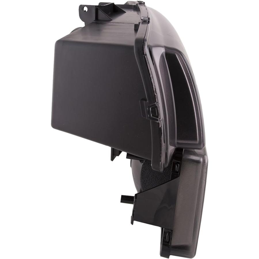 【並行輸入品】HEADLIGHTSDEPOT ブラック ハウジング ハロゲンヘッドライト 4点セット パーキングライト付き シボレー アバランチ シル_2