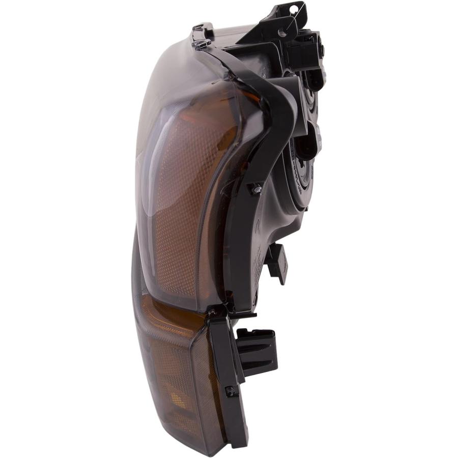 【並行輸入品】HEADLIGHTSDEPOT ブラック ハウジング ハロゲンヘッドライト 4点セット パーキングライト付き シボレー アバランチ シル_3
