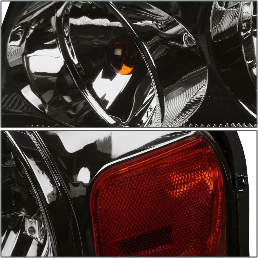 【並行輸入品】DNA MOTORING HL-OH-F1504-SM-AM スモークレンズ アンバー ヘッドライト 交換用 04-08 F-150/0の画像