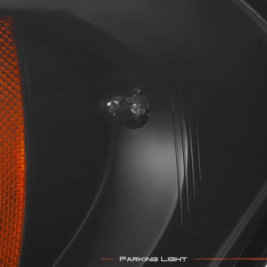 【並行輸入品】Chevy Impala Monte Carlo ブラックベゼル ヘイローリング プロジェクター交換用ヘッドライト 左右ランプの画像