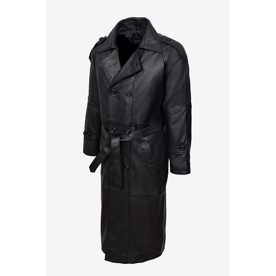 【並行輸入品】Smart Range OUTERWEAR メンズ カラー: ブラック 'Double Breasted Trench' Men'の画像