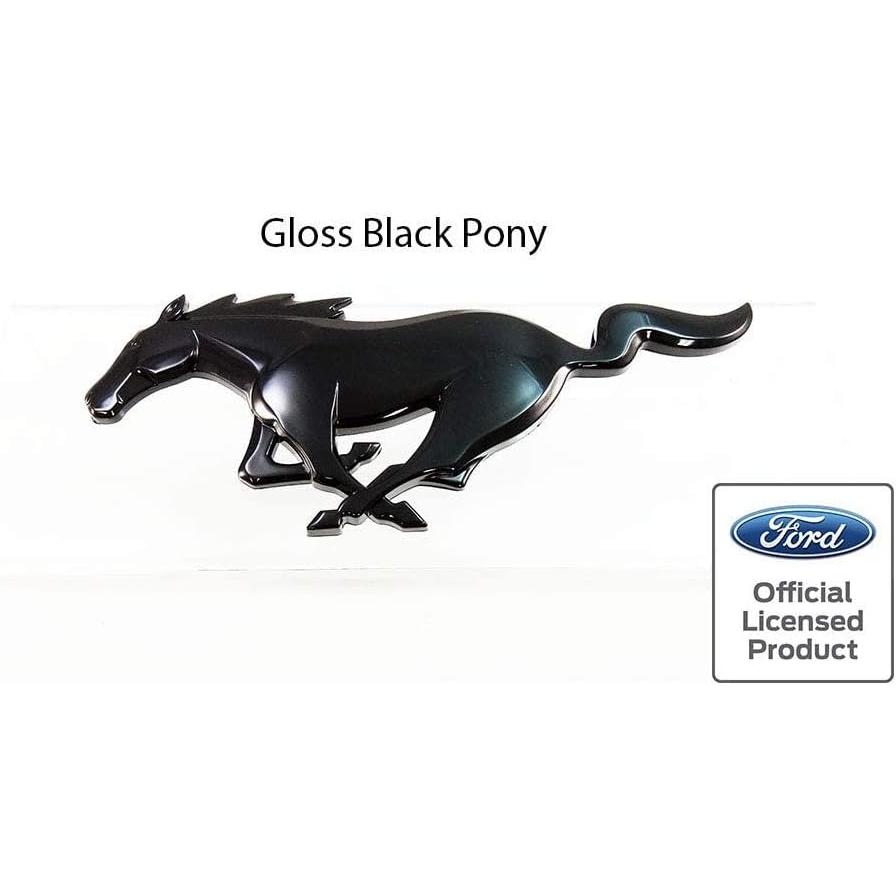 【並行輸入品】2015   2017 Mustang PonyリアエンブレムグロスブラックFord公式ライセンスの画像