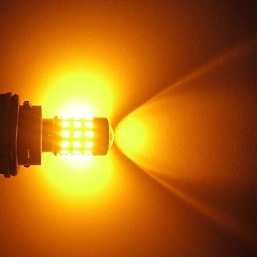 【並行輸入品】Alla Lighting 2pcs Super Bright Amber Yellow 4157NAKLCP 3757AK 3757Nの画像