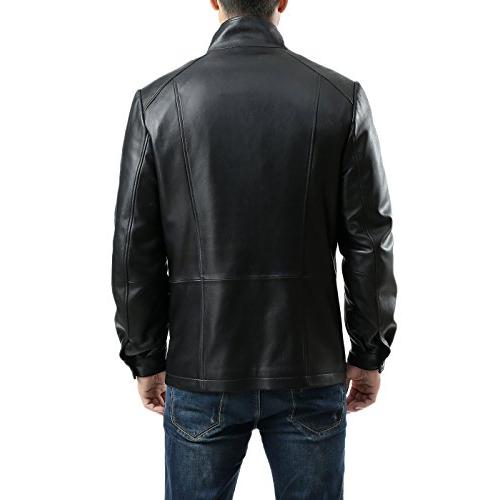 【並行輸入品】BGSD メンズ ブレイディ ニュージーランド ラムスキン レザー シティー ジャケット US サイズ: Medium カラー:の画像