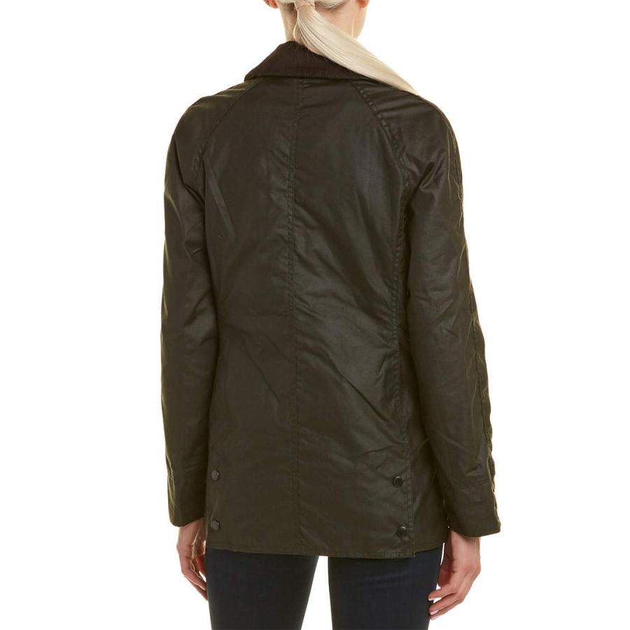 【並行輸入品】Barbour レディース Beadnell ワックスジャケット、オリーブ、サイズ8 (US/12 (UK) Barbour Woの画像