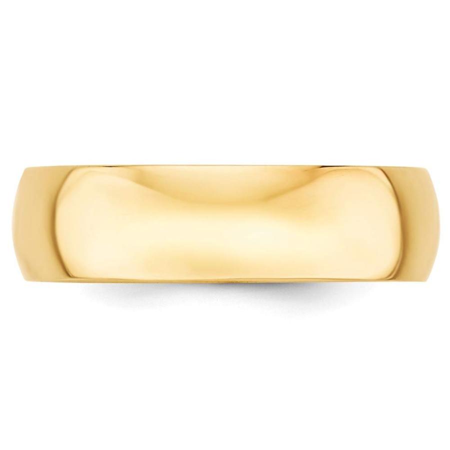 【並行輸入品】Roy Rose Jewelry 14K イエローゴールド 6mm ハーフラウンド 結婚指輪 サイズ4~14 ゴールド Roy Rの画像
