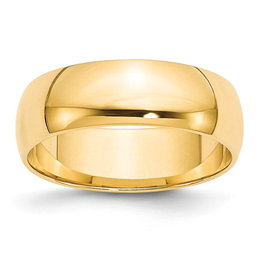 【並行輸入品】Roy Rose Jewelry 14K イエローゴールド 6mm ハーフラウンド 結婚指輪 サイズ4~14 ゴールド Roy Rの画像