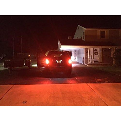 【並行輸入品】Alla Lighting 2pcs Super Bright Pure Red 3157 3057 LED Bulbs Rear Tuの画像