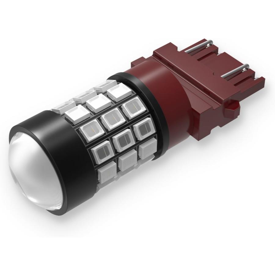 【並行輸入品】Alla Lighting 2pcs Super Bright Pure Red 3157 3057 LED Bulbs Rear Tuの画像