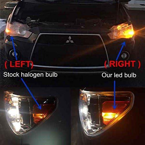 【並行輸入品】Alla Lighting 2pcs Super Bright amber yellow 194 2825 PC195 LED Bulb_2
