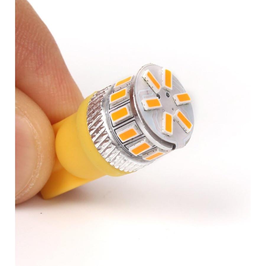 【並行輸入品】Alla Lighting 2pcs Super Bright amber yellow 194 2825 PC195 LED Bulb_5