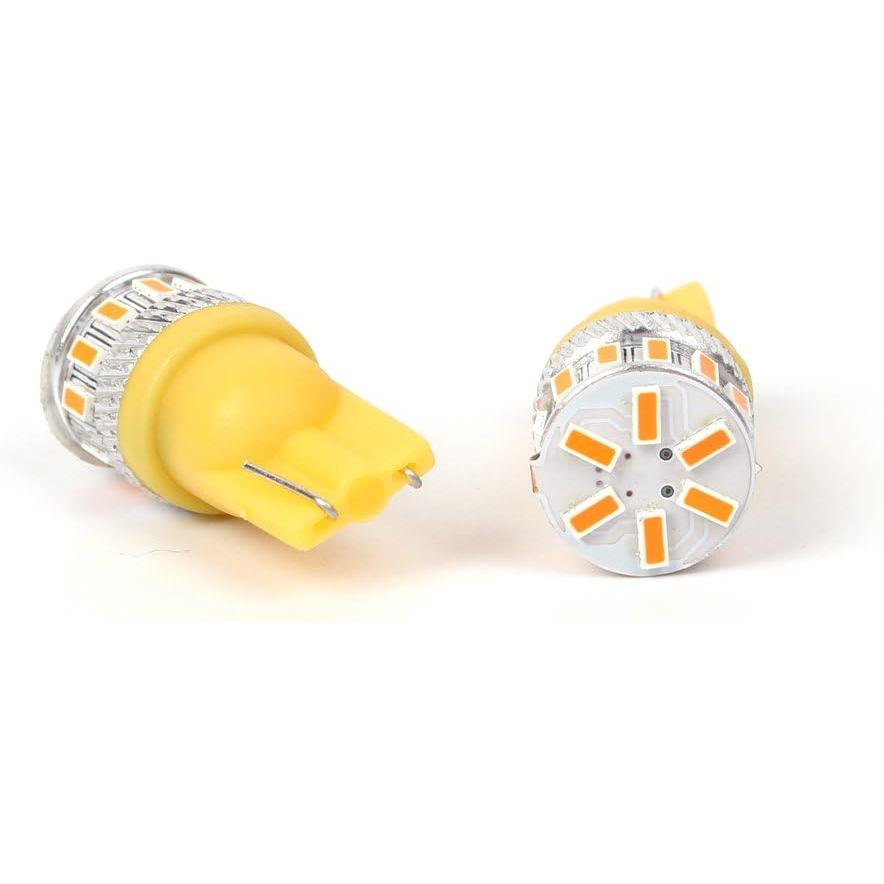 【並行輸入品】Alla Lighting 2pcs Super Bright amber yellow 194 2825 PC195 LED Bulb_7