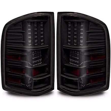 【並行輸入品】UFRAME ブラックスモークレンズ LEDテールライト リアランプ 交換用 2007-2013 Chevy Silveradoの画像