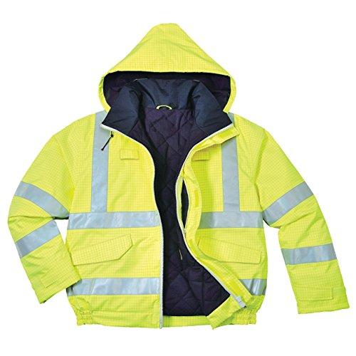 【並行輸入品】Portwest US773 Bizflame Rain Hi Vis Antistatic FR Bomber Jacketの画像