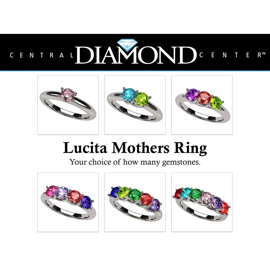 【並行輸入品】Lucita マザーズリング スターリングシルバーまたは10Kゴールド 1~6個の人工誕生石付き NANA Lucita Moth_6