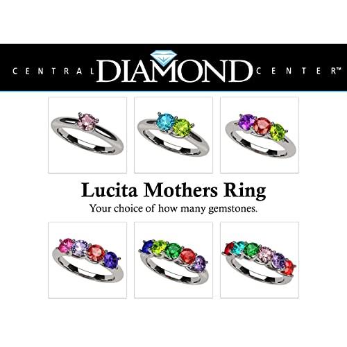 【並行輸入品】Lucita マザーズリング スターリングシルバーまたは10Kゴールド 1~6個の人工誕生石付き NANA Lucita Moth_7