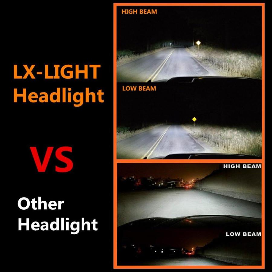 【並行輸入品】LX-LIGHT ドット 承認された5inch ジープラングラーYJチェロキーXJトラック 4x4 オフロードヘッドランプ用ヘッドライト_6