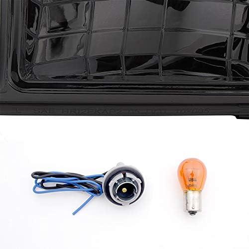 【並行輸入品】1991-1996 Chevy Impala Caprice 交換用スモーク LEDヘッドライト/コーナーシグナルランプ 左+右用の画像
