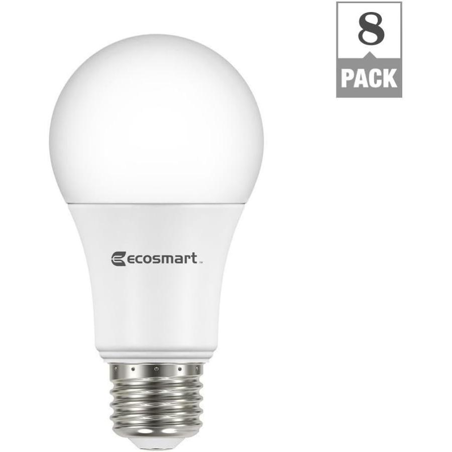 Ecosmart 8-Pack A19 - 60 Watt Equivalent Daylight (5000K) LED Light Bulb　並行輸入品｜good-face｜04