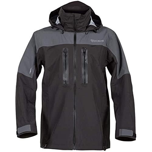 【並行輸入品】Stormr Aero メンズ 防水レインジャケット(ブラック)、(スモール) Stormr Aero Men's Waterprの画像