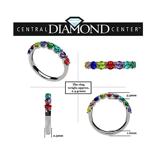 【並行輸入品】(セントラルダイヤモンドセンター) Central Diamond Centerファミリーリング スターリングシルバーまたは10K_4