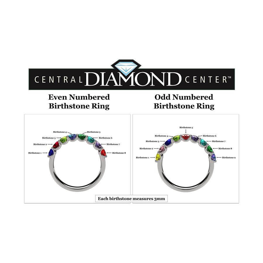【並行輸入品】(セントラルダイヤモンドセンター) Central Diamond Centerファミリーリング スターリングシルバーまたは10K_6