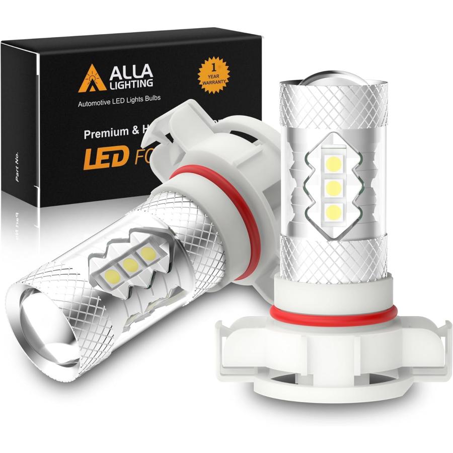 【並行輸入品】Alla Lighting 5201 5202 LED フォグライト電球 Xtreme 超高輝度 ハイパワー 3030 SMD 車 トラの画像