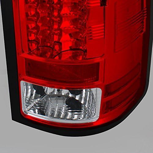 【並行輸入品】07-13 Sierra 1500 07-14 Sierra 2500HD 3500HD レッドクリアLEDテールライトブレーキランプ交の画像