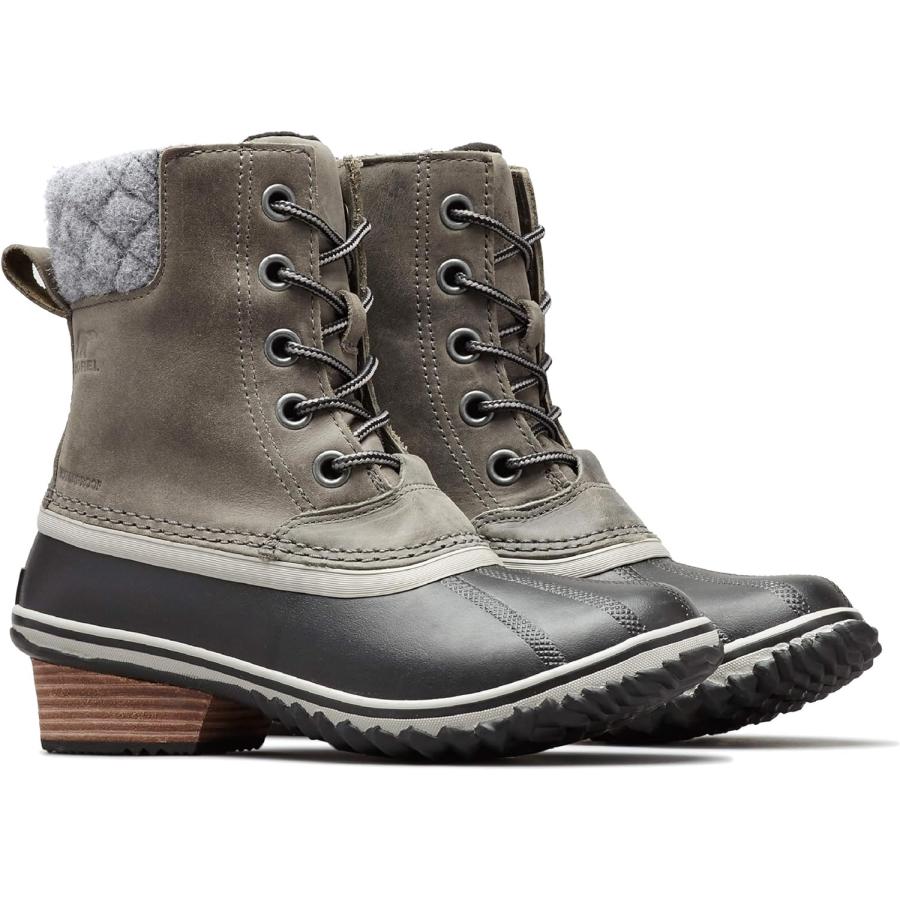 新品未使用品 SOREL SLIMPACK LACE Ⅱ 25cm 並行輸入品】[ソレル] Women's Slimpack Ii Lace Quarry/Black High