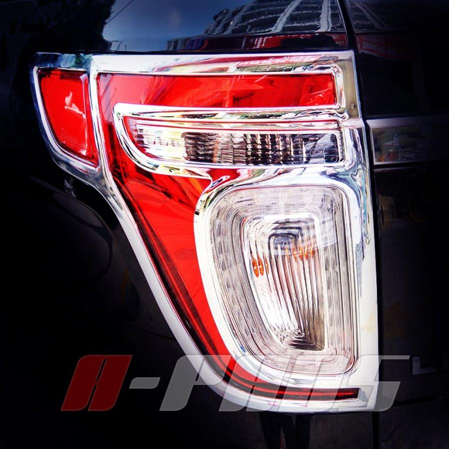 【並行輸入品】A-PADS (Just overlay Chrome Tail Light COVER Bezel Taillights Lightの画像