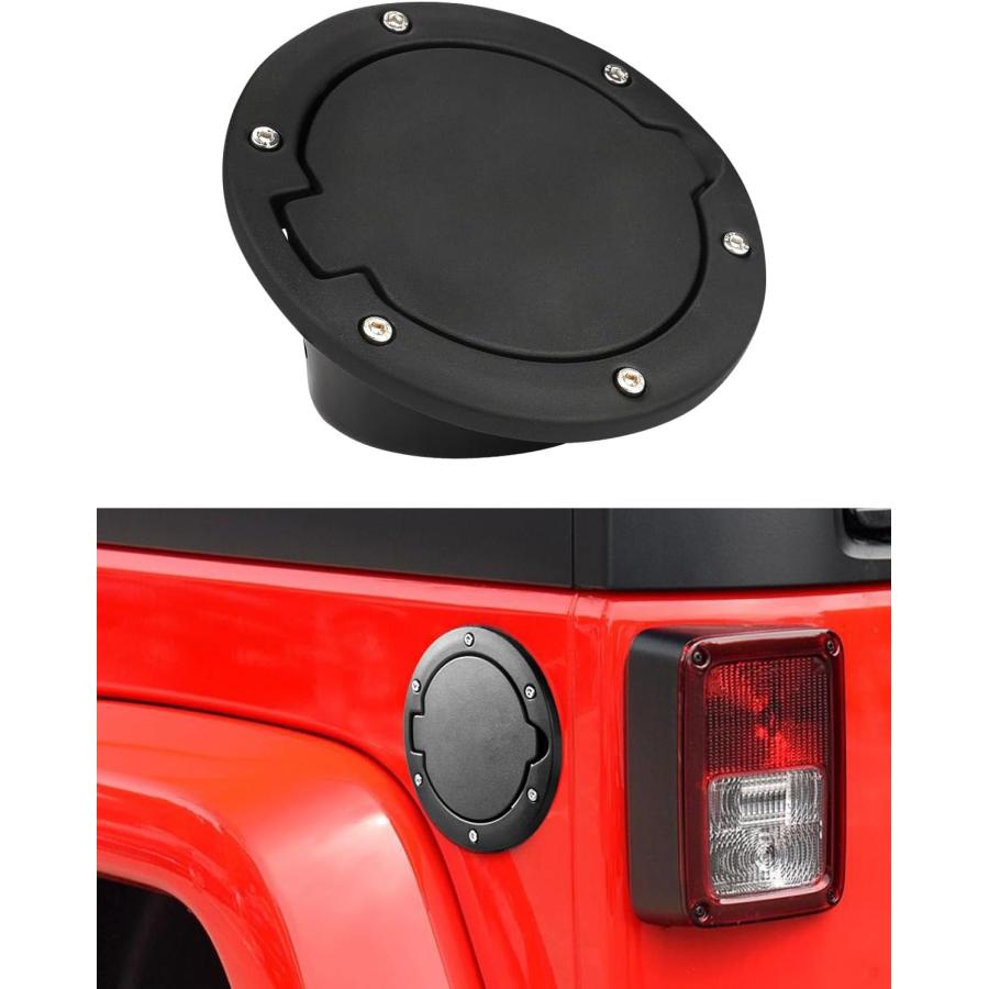 【並行輸入品】aukmakアクセサリーfor Jeep Wranglerフィット2007   2016 Wrangler ブラック 2065GASの画像