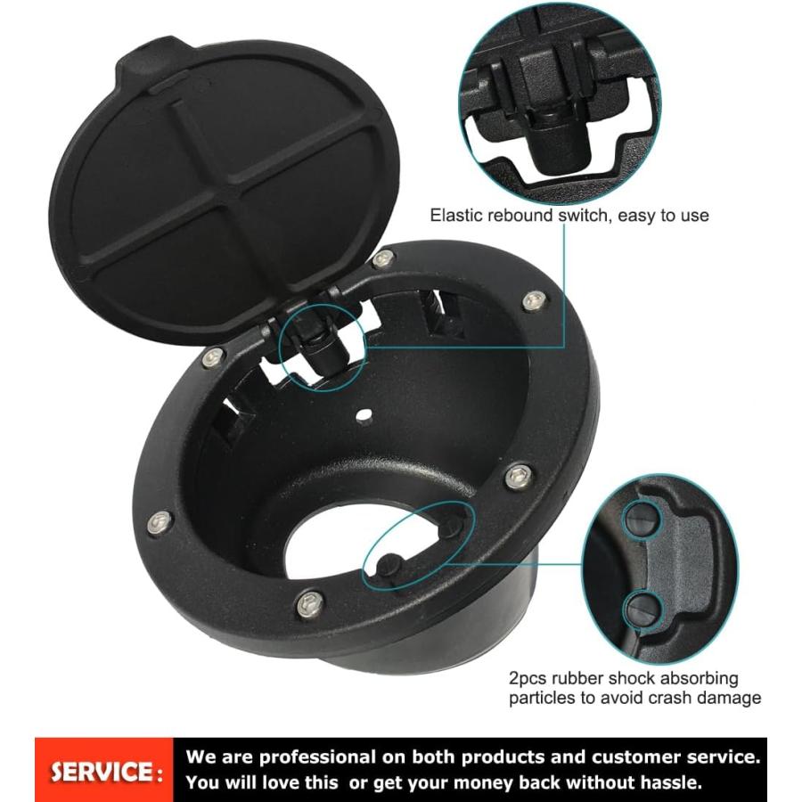【並行輸入品】aukmakアクセサリーfor Jeep Wranglerフィット2007   2016 Wrangler ブラック 2065GASの画像