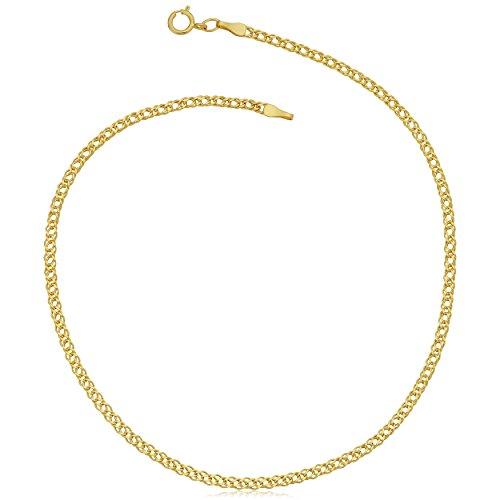 【並行輸入品】10K イエローゴールド エブリデイアンクレット ブレスレット ミニマリスト ジュエリー 女性用 (10インチ) 10 incheの画像