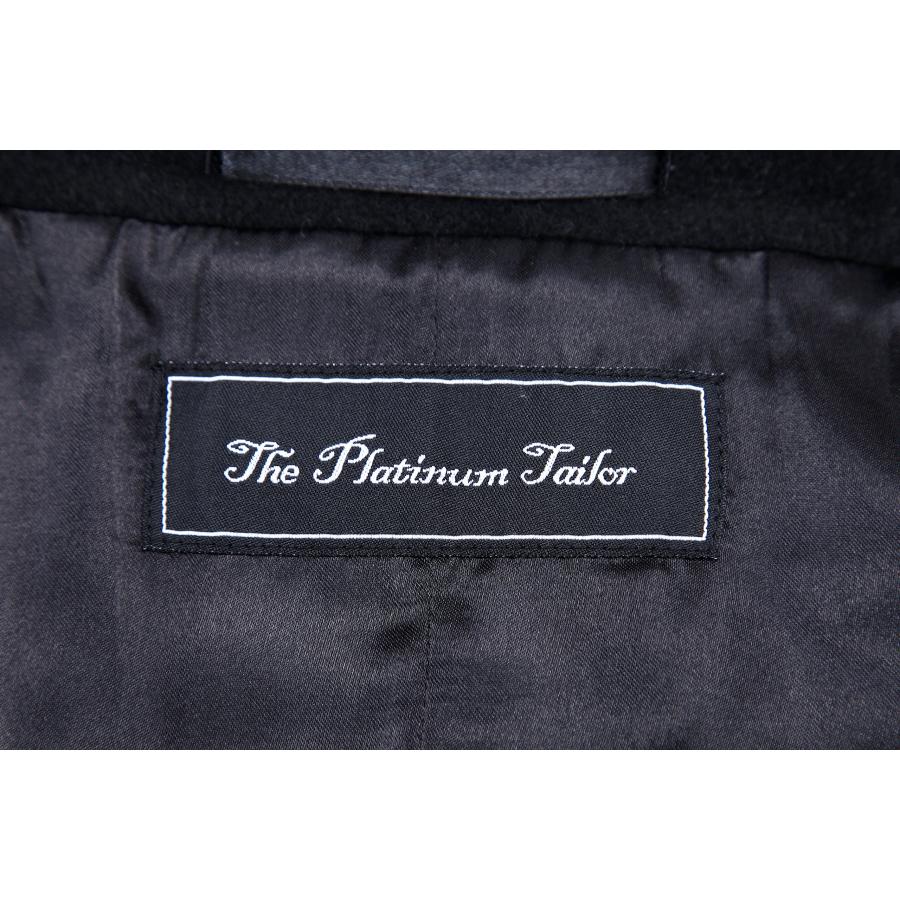 【並行輸入品】The Platinum Tailor Mens Black Overcoat Wool & Cashmere Great Coの画像