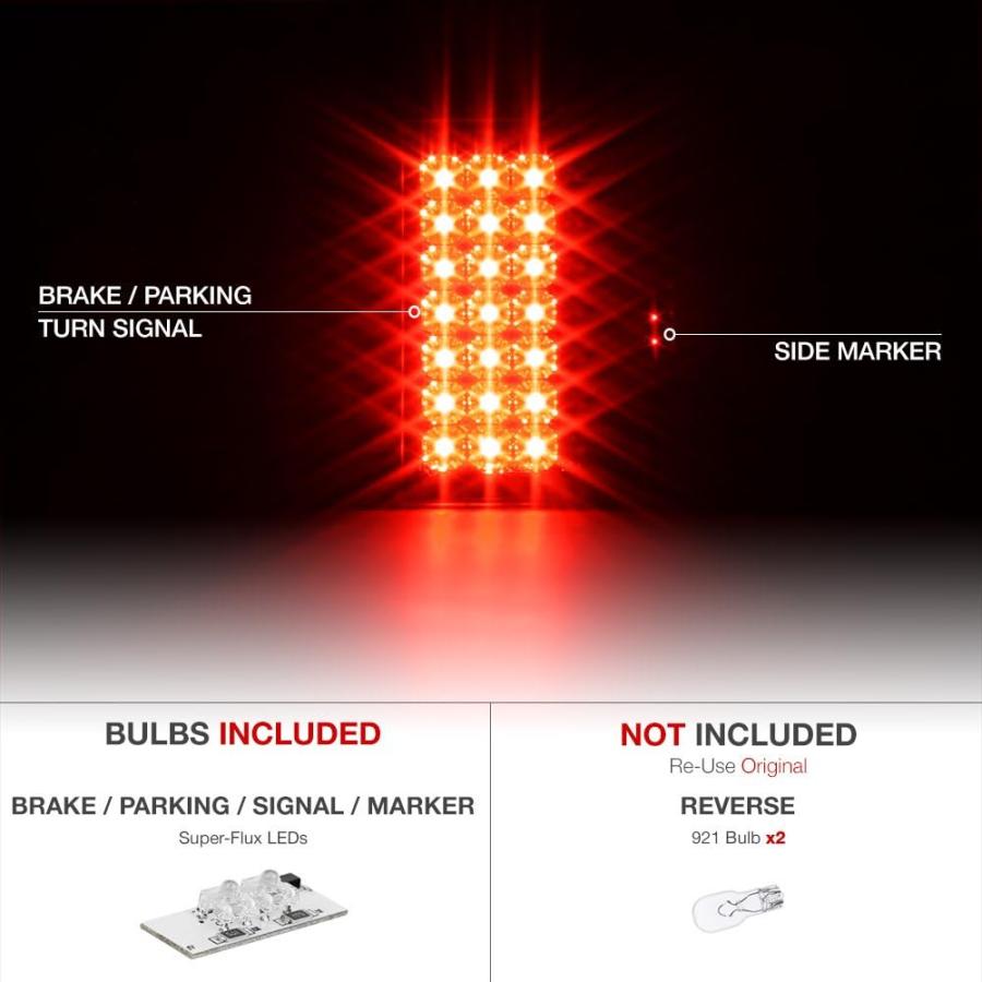【並行輸入品】VIPMOTOZ プレミアム LED テールライトランプ Driver \u0026 Passenger Side AZN-SOT-FS07-LEの画像