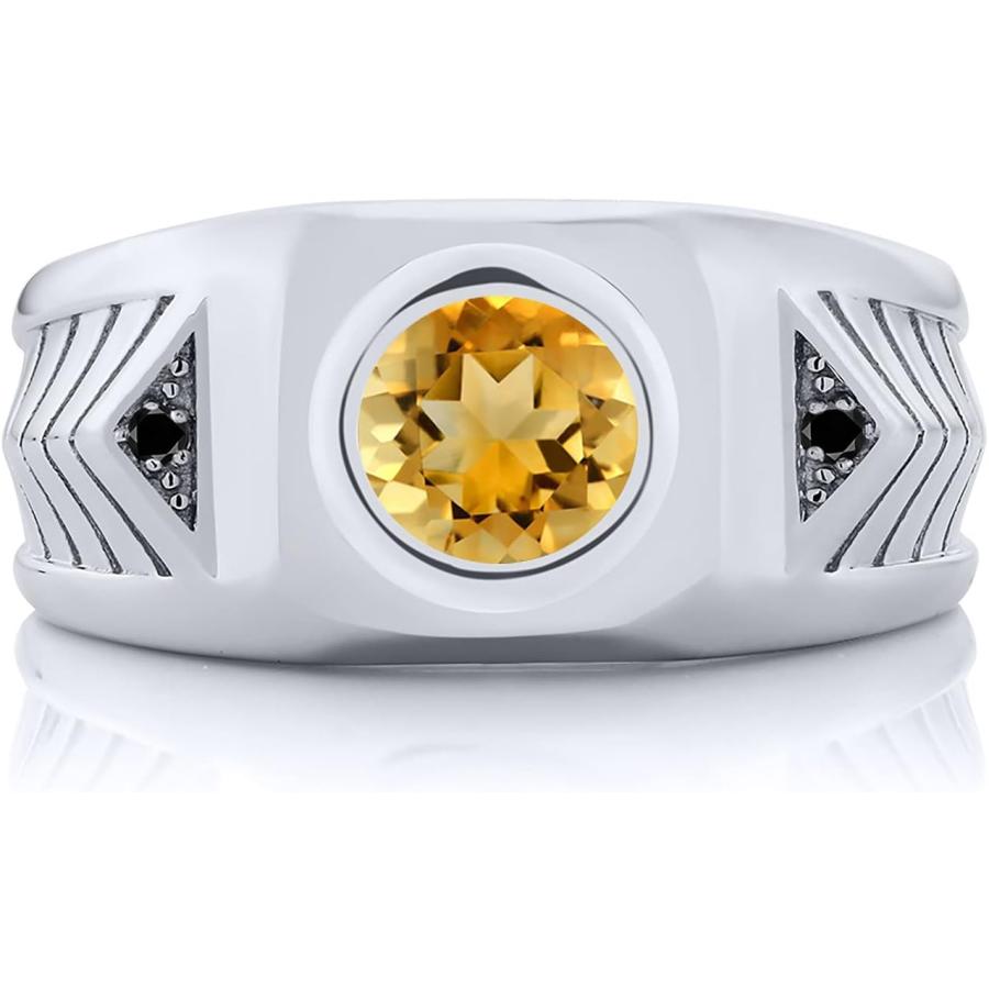 並行輸入品】[Gem Stone King] 1.53カラット 天然 シトリン 指輪 