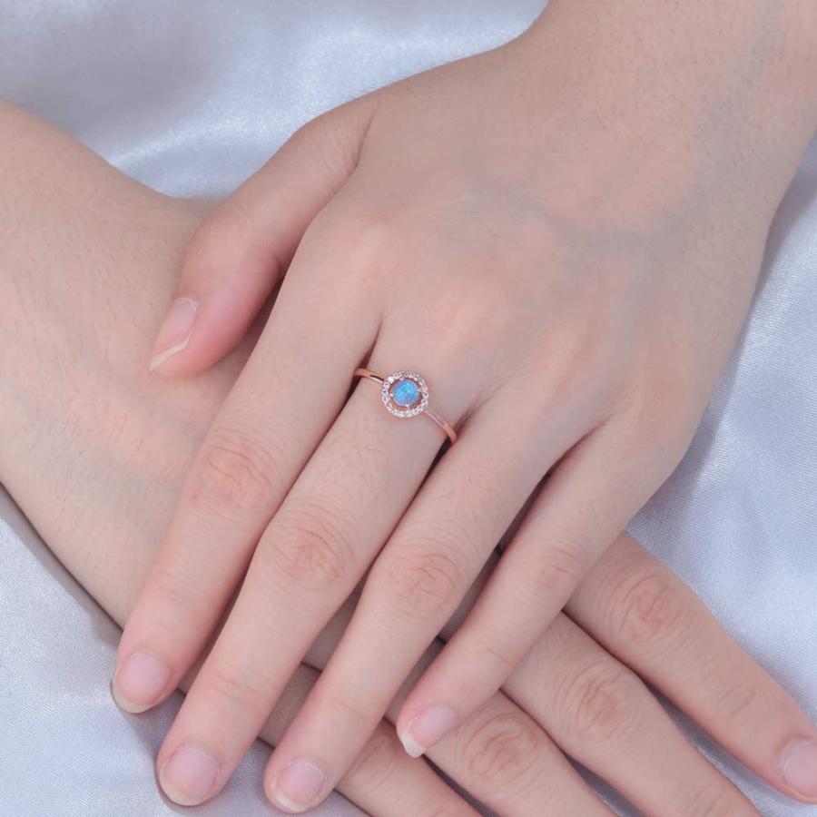 【並行輸入品】cinily Createdグリーンファイアオパールエメラルドロジウムメッキの女性ジュエリー宝石リングサイズ6? ?10 CiNi_3