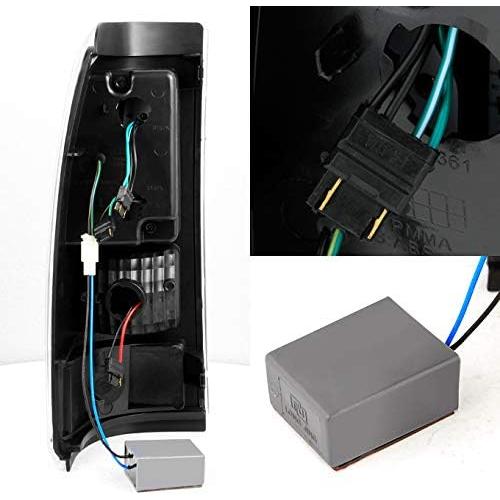 【並行輸入品】[ブラック - フルLEDスタイル] 2003-2006 シボレーシルバラード フリートサイド | 2004-2006 GMC シエラ_1