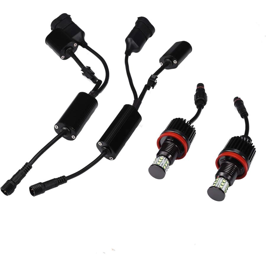 【並行輸入品】GFJMC 63217760782クリーLEDエンジェルアイハロー電球H8 180WクリーLEDマーカーハローライトBMW E82 E9の画像