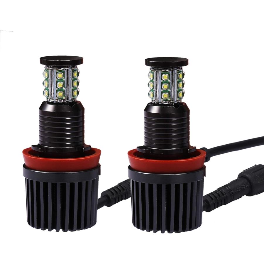 【並行輸入品】GFJMC 63217760782クリーLEDエンジェルアイハロー電球H8 180WクリーLEDマーカーハローライトBMW E82 E9の画像