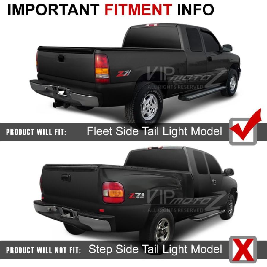 【並行輸入品】VIPMOTOZ Altezza ユーロスタイル テールライトランプ 1999-2002 Chevy Silverado & 1999-_7