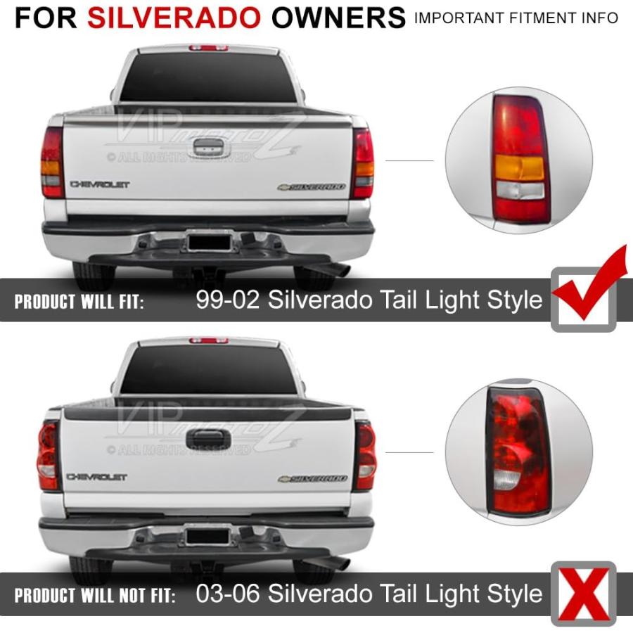 【並行輸入品】VIPMOTOZ Altezza ユーロスタイル テールライトランプ 1999-2002 Chevy Silverado & 1999-_8